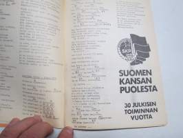 Agitprop lauluvihko - Ohjelmakeskus -kantaaottavia vasemmistolaisia lauluja noin 100 kpl