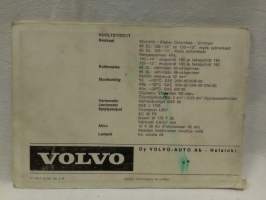 Volvo 66 DL 66 Gl käyttöohjekirja v.1976