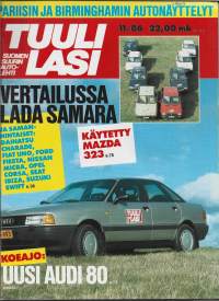Tuulilasi 1986 nr 11 / Lada Samara, Audi 80, käytetty Madza 323