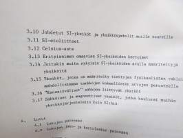 Fysikaalisen kemian suureiden ja yksiköiden symbolit ja terminologia - Finnish manual of symbols and terminology for physicochemical quantities and units
