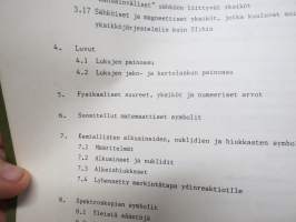 Fysikaalisen kemian suureiden ja yksiköiden symbolit ja terminologia - Finnish manual of symbols and terminology for physicochemical quantities and units