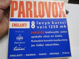Parlovox - Englanti - 8 levyn kurssi -kielikursi äänilevyinä