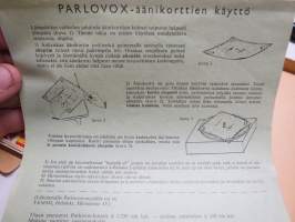 Parlovox - Englanti - 8 levyn kurssi -kielikursi äänilevyinä