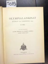 Olympialaiskisat ennen ja Parisissa 1-2 1924