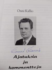 Ajatuksia ja kommentteja (signeerattu)