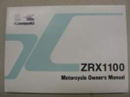 Kawasaki ZRX1100 (ZR1100-C2, ZR1100-D2) owner´s manual -käyttöohjekirja englanniksi