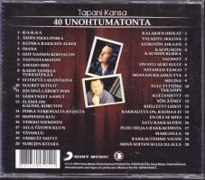 CD Kokoelma - Tapani Kansa - 40 unohtumatonta, 2013. 2 CD. Sony 88765445912 . Katso kappaleet/esittäjät alta.