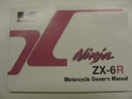 Kawasaki Ninja ZX-6R (ZX600-G1 ZX600-H1) Owner´s manual -käyttöohjekirja englanniksi