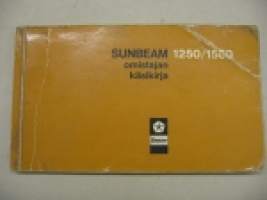 Sunbeam 1250/1500 -käyttöohjekirja