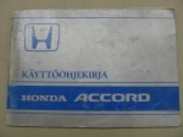 Honda Accord -käyttöohjekirja