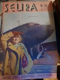 Seura 16/1948 (21.4.) Oiva Paloheimo Onneton nainen, soutuveneellä Atlantin poikki, vierailemme Turkin lähettilään kotona