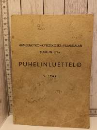 Hämeenkyrö-Kyröskoski-Viljakkalan Puhelin oy:n Puhelinluettelo 1964