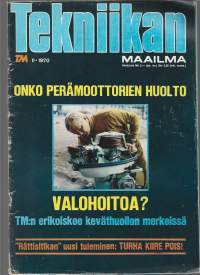 Tekniikan Maailma 1970  nr 11 / perämoottorin huolto, rättisitikka, DC 10