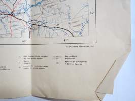 Itäinen Aunus - Östra Aunus 1942 -kartta