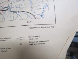 Itäinen Aunus - Östra Aunus 1942 -kartta