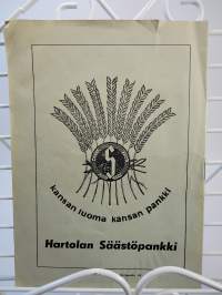 näytelmä Siltalan pehtoori Hartola v.1961 käsiohjelma