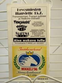 St Michel ravit Mikkeli 15., 16.7.1995 lähtöluettelo