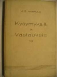 Kysymyksiä ja vastauksia VIII