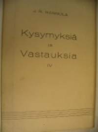 Kysymyksiä ja vastauksia IV
