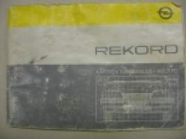 Opel Rekord -käyttöohjekirja