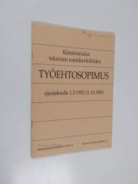 Kiinteistöalan teknisten toimihenkilöiden työehtosopimus ajanjaksolle 1.3.1992-31.10.1993