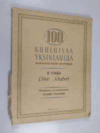 100 kuuluisaa yksinlaulua keskiäänelle pianon säestyksellä 2. vihko