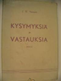 Kysymyksiä ja vastauksia XVIII