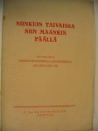 Niinkuin taivaissa niin maankin päällä