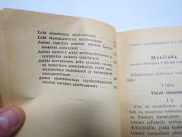 Merilaki 1939 - Pieni lakisarja nr 8 A