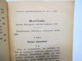 Merilaki 1939 - Pieni lakisarja nr 8 A