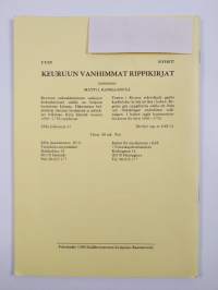 Genos vuosikerta 1988 1-4 : Suomen sukututkimusseuran aikakauskirja