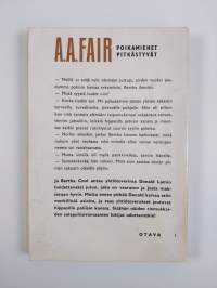 Poikamiehet pitkästyvät : salapoliisiromaani