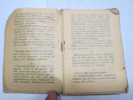 Moottoriajoneuvolaki v. 1938 painos (+ liitteitä) - Pieni lakisarja nr 33.