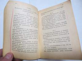 Moottoriajoneuvolaki v. 1938 painos (+ liitteitä) - Pieni lakisarja nr 33.