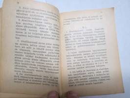 Moottoriajoneuvolaki v. 1938 painos (+ liitteitä) - Pieni lakisarja nr 33.