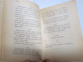 Moottoriajoneuvolaki v. 1938 painos (+ liitteitä) - Pieni lakisarja nr 33.