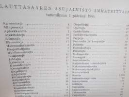 Lauttasaaren kirja - yhdyskunnan historiikki laadittu ennen yhdistymistä Helsingin kaupunkiin