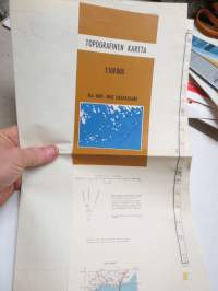 Haapasaari, topografinen kartta 1965
