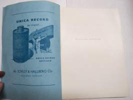 Helsingfors Segelklubb 50 år 1899-1949 -historik, medlemsförteckning, segelbåtar inregistrerade i klubben