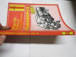 VW Transporter &amp; Caravelle 1990-1995 bensiini- ja dieselmallit Haynes / Alfamer huolto- ja korjausopas
