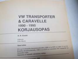 VW Transporter &amp; Caravelle 1990-1995 bensiini- ja dieselmallit Haynes / Alfamer huolto- ja korjausopas