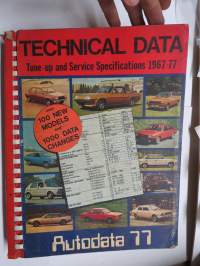 Technical Data - tune-up and Service Specifications 1967-1977 - Autodata 77