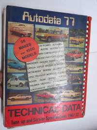 Technical Data - tune-up and Service Specifications 1967-1977 - Autodata 77