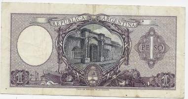 Argentiina 1 Peso 1952-55 - seteli