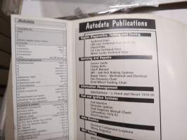 Diesel Data 1995 - Technical Data for diesel engined vehicles, cars, vans, HGVs - Autodata 1985-1995 - säätöarvokirja