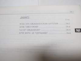 Toyota Corolla etuveto alusta &amp; kori AE80.82, CE80 korjauskäsikirja -tehtaan / maahantuojan alkuperäinen suomenkielinen korjaamokirja