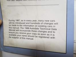 Technical Data 1987 - Tune-up and Service Specifications for Passenger Cars and Light Commercial Vehicles 1977-1987 - Autodata