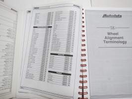 Autodata - 1997 Wheel Alignment Data, Checking, Setting - Front &amp; Rear Wheels - Autodata -säätöarvokirja