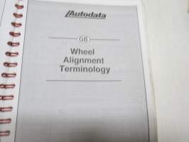 Autodata - 1997 Wheel Alignment Data, Checking, Setting - Front &amp; Rear Wheels - Autodata -säätöarvokirja