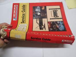 Autodata 1990 Service Guide - Tune-up and Service Specifications for Passenger Cars and Light Commercial Vehicles -huoltotietoja ja säätöarvoja